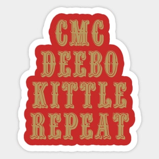 CMC Deebo Kittle Repeat Sticker